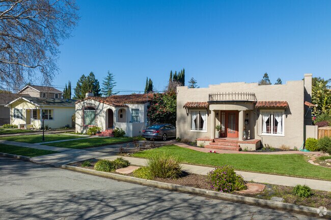 Niles streetscape boasts a charming and electric mix of architectural styles.