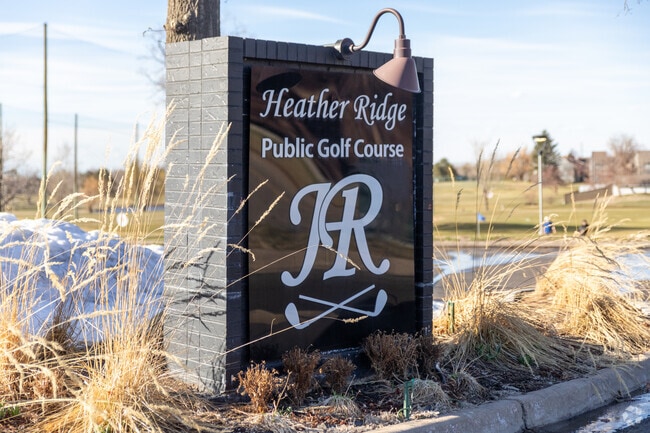 The Heather Ridge neighborhood is home to a public golf course.