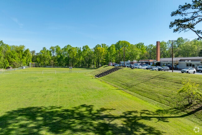 There are a variety of outdoor areas for Horizons Elementary School students to enjoy.