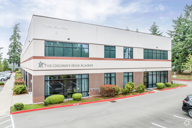 A View of the Front of The Children's Hour Academy in Lake Oswego, OR.
