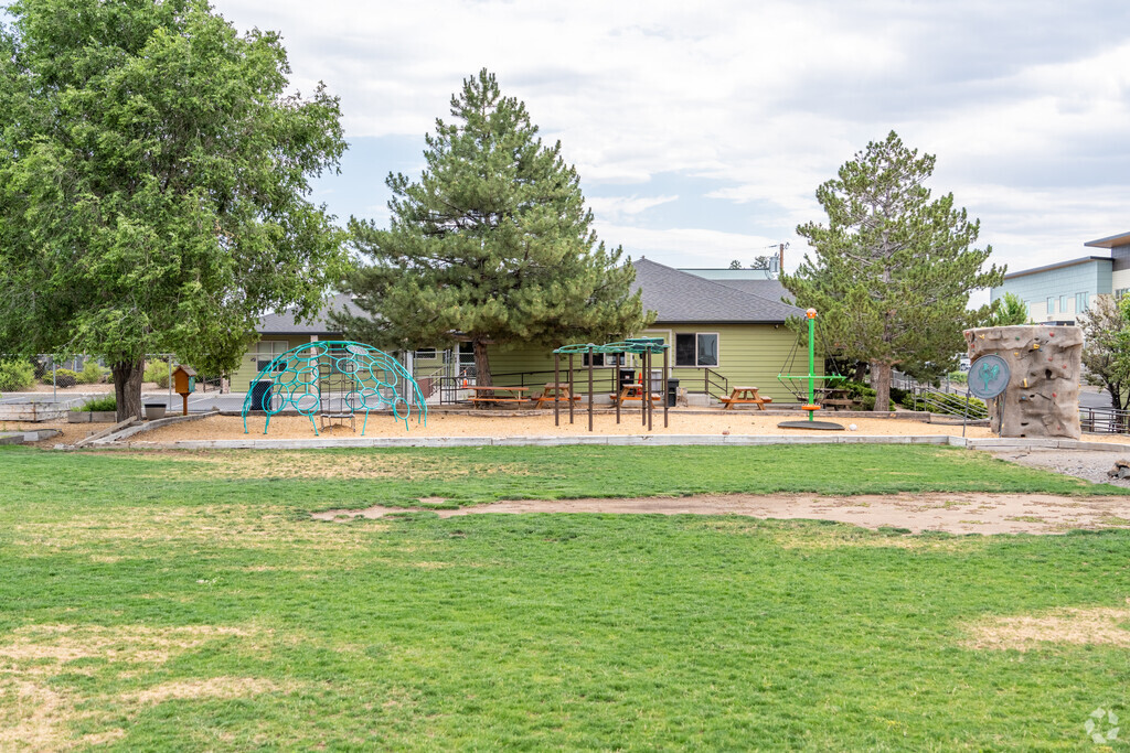 Bend International School has a playground for students to enjoy in Bend, Oregon.