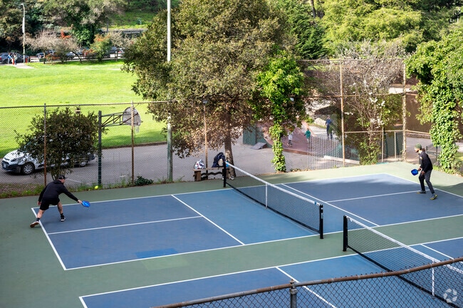 Montclair Park has phenomenal pickle ball courts right outside the Piedmont Pines neighborhood.