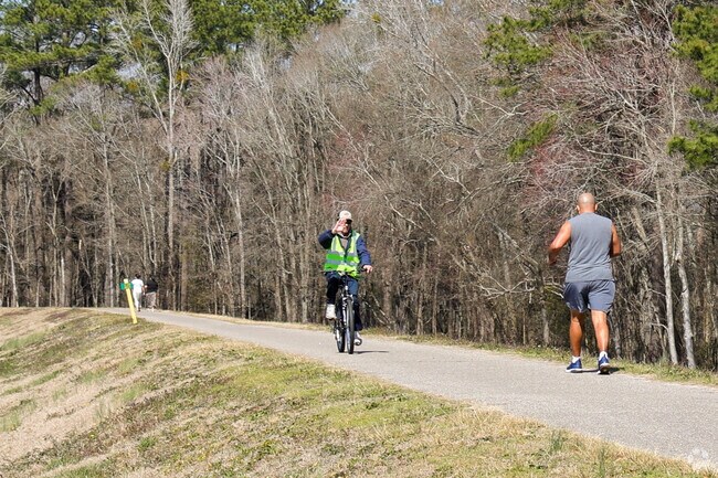 The River Walk in Lumberton is a paved pedestrian/bicycle trail with scenic views of the Lumber River that starts at Luther Britt Park.