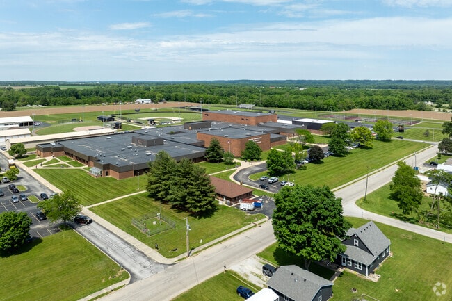 Aerial South Vermillion Public High School.