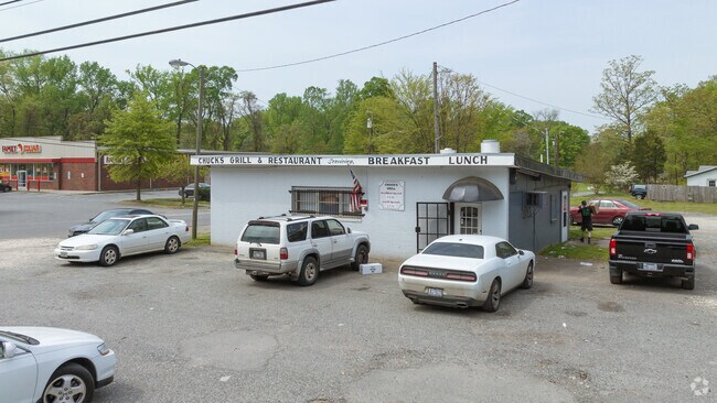 Chuck’s Grill on Old Statesville Road is a popular spot for residents of West Sugar Creek, NC.