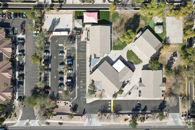 Gilbert Arts Academy in Gilbert includes plenty of parking for staff and visitors.