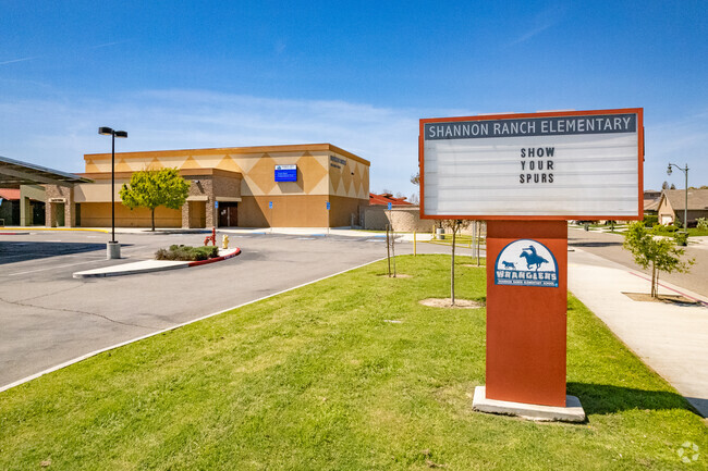 Front signage of Shannon Ranch Elementary School in Visalia