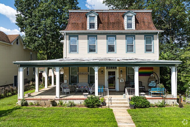 Victorian era homes in Beverly can be seen with large wrap around porches.
