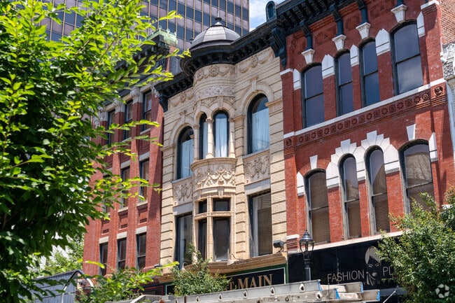 Loft style homes are found all throughout the Central Business District of Lynchburg.