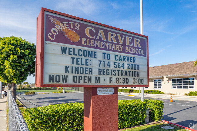 George Washington Carver Elementary School is home of the Comets.