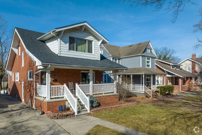 Morley features many historic bungalows with large front porches.