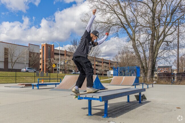 Enjoy the city skate park on Patriot Drive.