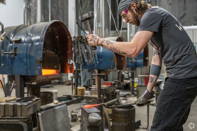 At the Lebanon Valley Mall, the Drunken Smithy offers classes for blacksmiths in West Lebanon.