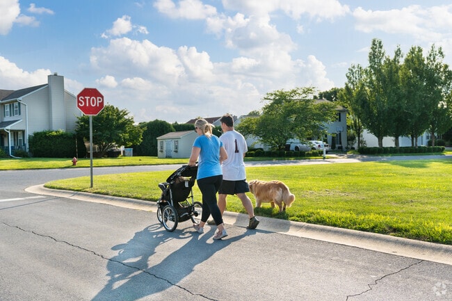 This Blandon family takes a walk through the safe and peaceful neighborhood.