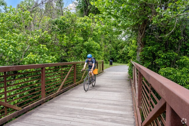 You can take a ride on the Salem Greenway within the Wachovia Highlands neighborhood.