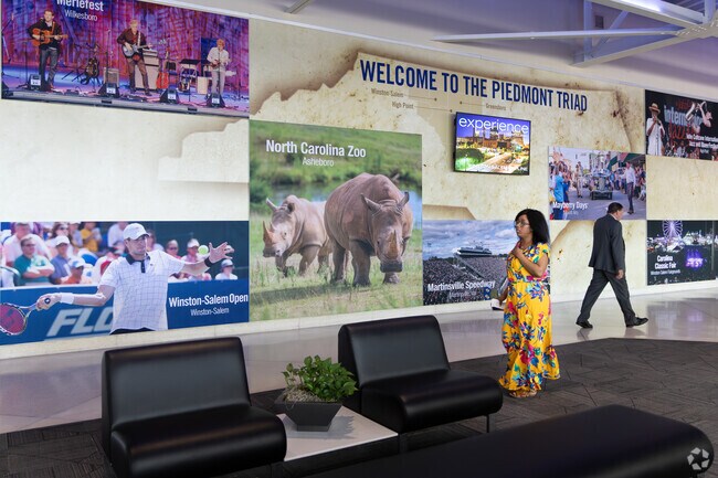 Residents of Quaker Run have convenient access to the world through Piedmont Triad International Airport.