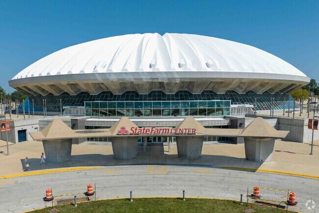 The State Farm Center is the home of the U of I basketball  team games.