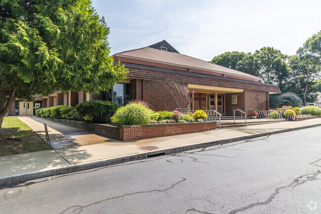 Alternate entrance at Blackstone Valley Prep Elementary School.