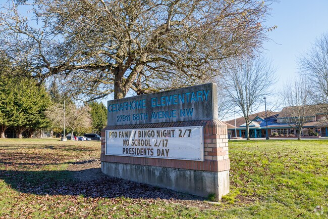 Cedarhome Elementary in Stanwood, WA serves the younger students in the area.