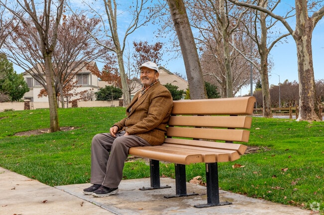 Park benches can be found around Garin Ranch.
