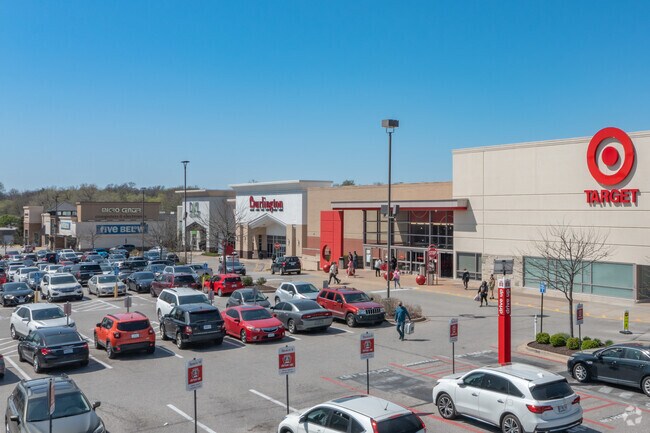 Target is one of the main attractions of this shopping center in Brentwood.