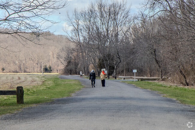 People love coming to walk and chat with their friends in Haddam Meadows State Park in CT.