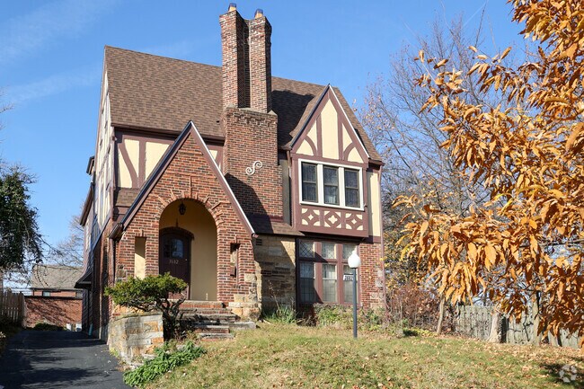 Tudor style homes are typical in Shaker Heights.