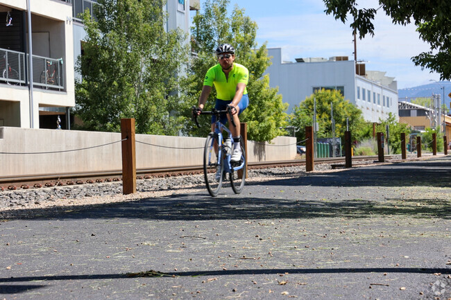 Nearby Don Diego is the Rail Trail a multi purpose trail running through the Rail Yards.