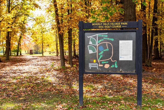 Enhance your disc golf skills and experience the thrill of the game at Beverly Hills Village Park!