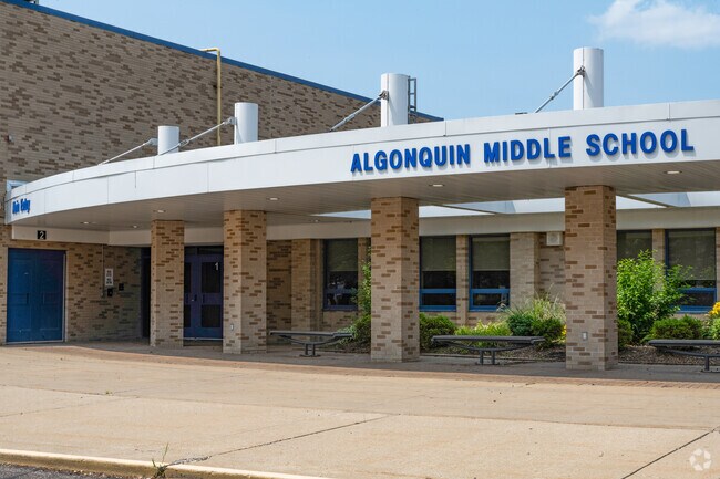 Algonquin Middle School building in Clinton Township.