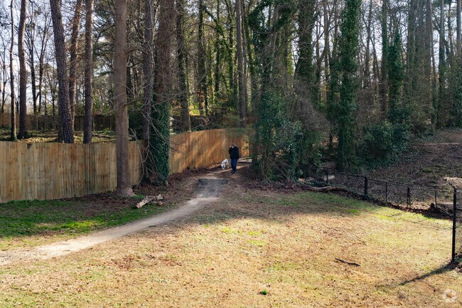 Lavista Park’s Morningside Nature Preserve is a favorite spot for locals to walk their dogs.