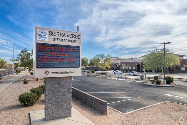 The monument sign greets you at Sierra Verde Elementary School in Glendale.