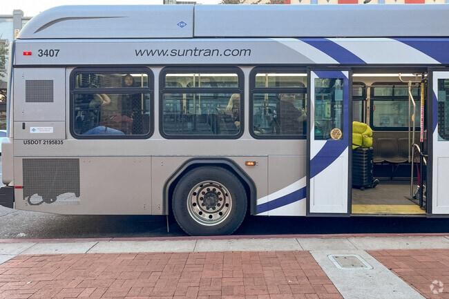 SunTran runs along main thoroughfares in the Palo Verde neighborhood.