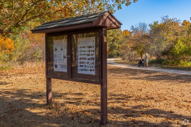 Walk the trails of Sweetbriar Park in Smithtown.