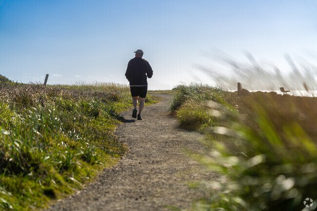Trail runners can enjoy the coastal breeze along the 804 Trail.