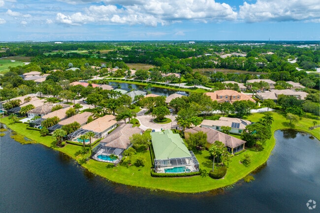 Some single family homes have lakefront views in The Reserve.