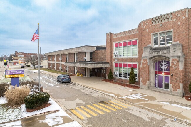 Robert E. Abbott Middle School has approximately 700 students.