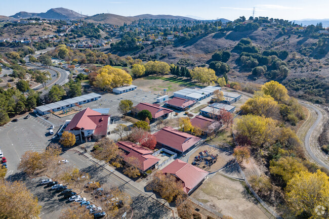 Joseph H. Wardlaw Elementary School offers a sprawling campus when viewed from above.