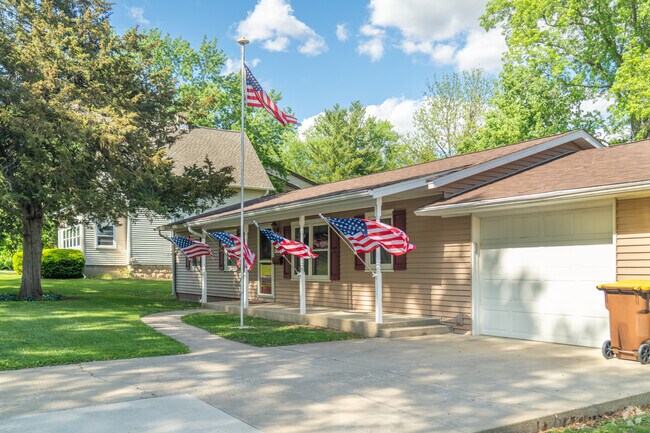 You can find several homes in Oregon hanging American flags from front porches.