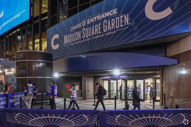 Madison Square Garden in Midtown South is one of the most famous arenas in the country.