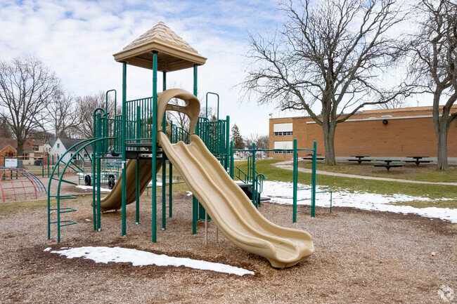 Mount Hope STEAM Magnet has a playground that students can use during recess.