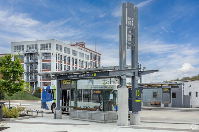 The Northside Transit Center gives residents easy access to the Metro.