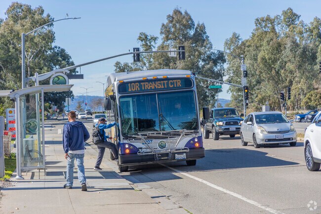 Tri-Valley Rapid Transit is the main public transit option in Carlton Square.