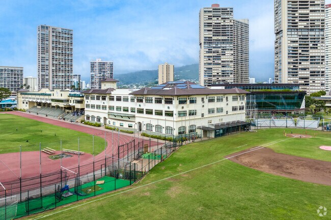 Iolani is known for its strong academic and athletic programs.