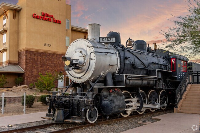 Throughout Sierra Sunset you'll see trains and stage coaches which remind residents of the past.