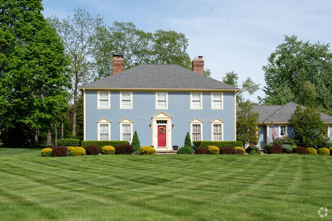 Colonial-style homes on large lots can be found in the Hudson developments.
