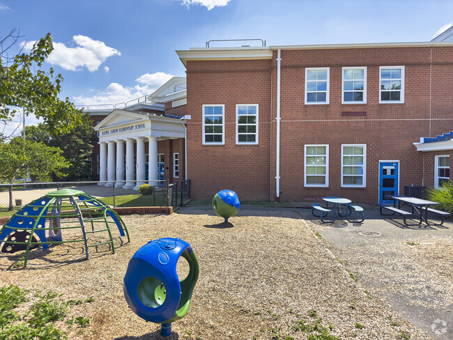 Rachel Carson Elementary School play area has many amenities for children to enjoy.