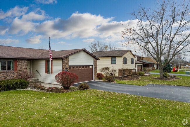 This row of homes in South Lockport shows the long driveways available to homeowners.