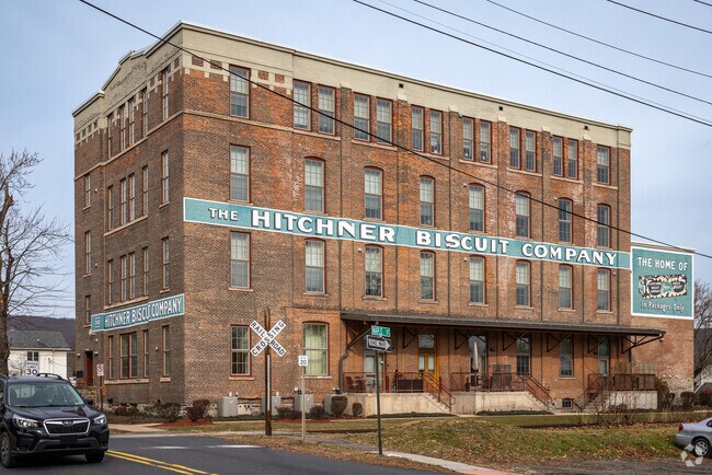 Once a major cookie maker, West Pittston’s Hitchner Biscuit Co. is now an apartment building.
