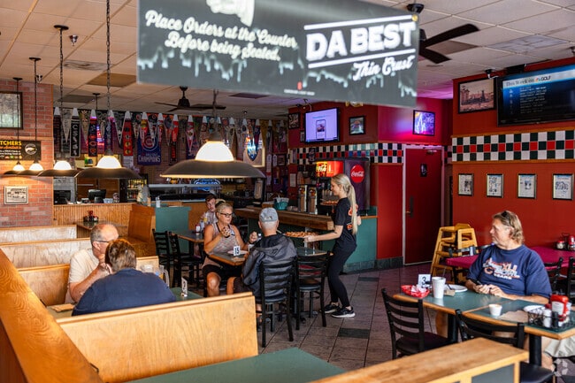 Paul's Chicago Pizza is known for its fresh pies and friendly atmosphere near Del Oro Groves.